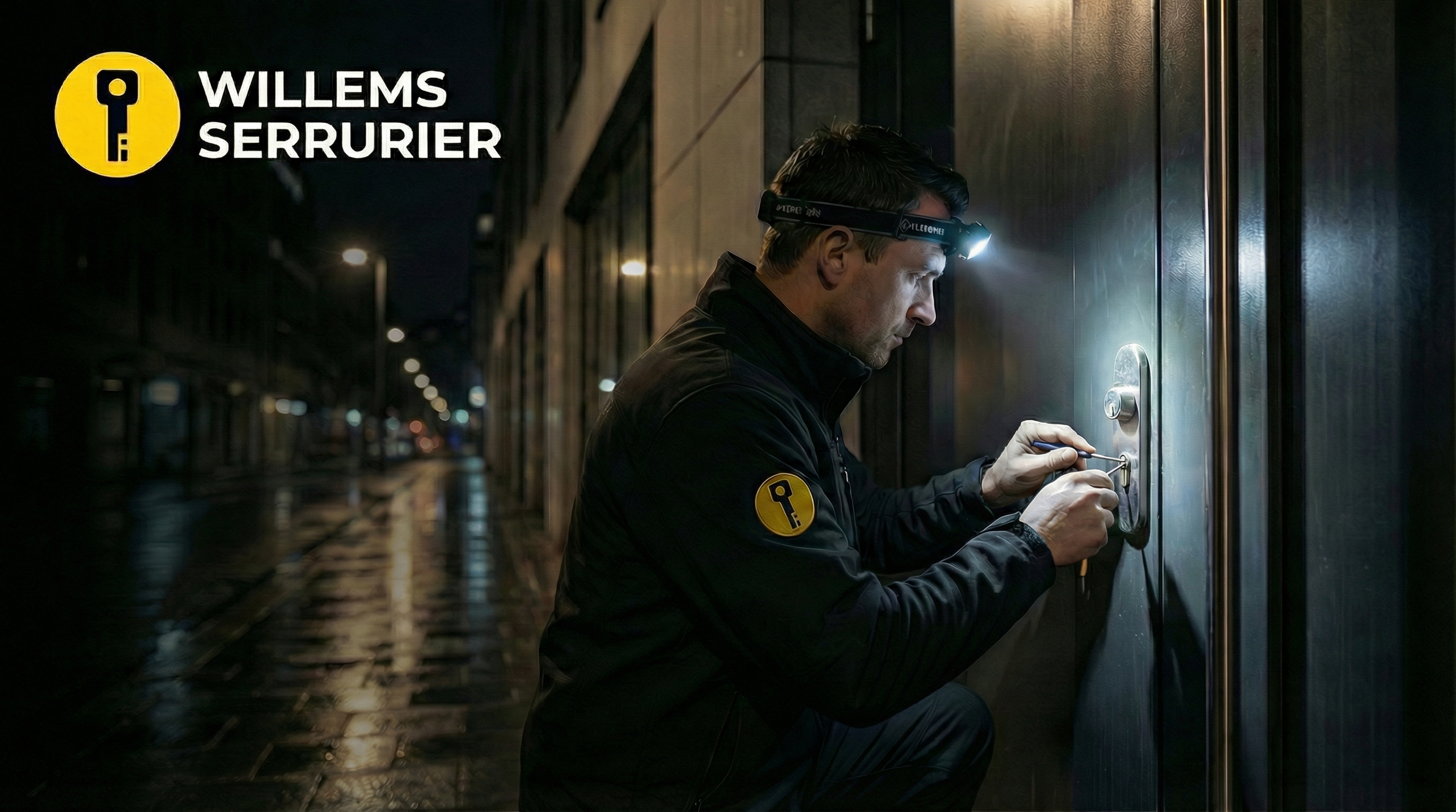 Serrurier Willems en intervention d'urgence de nuit